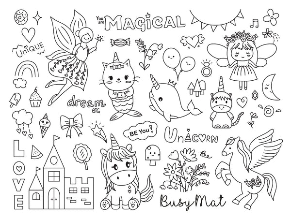 Busy Mat Travel Mat: Unicorn Dreams