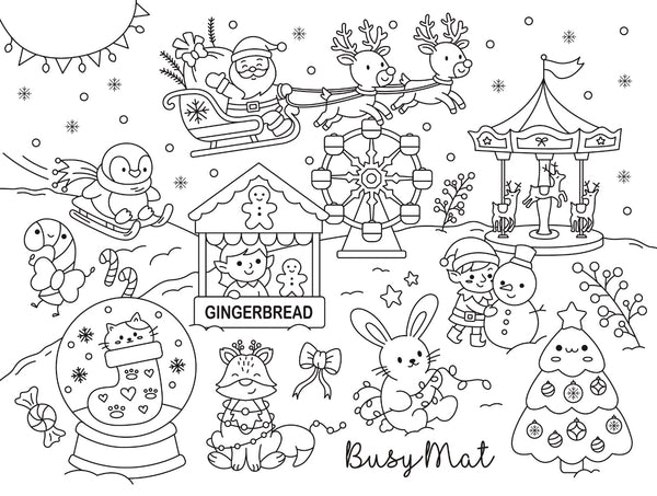 Busy Mat Travel Mat: Little Christmas Village