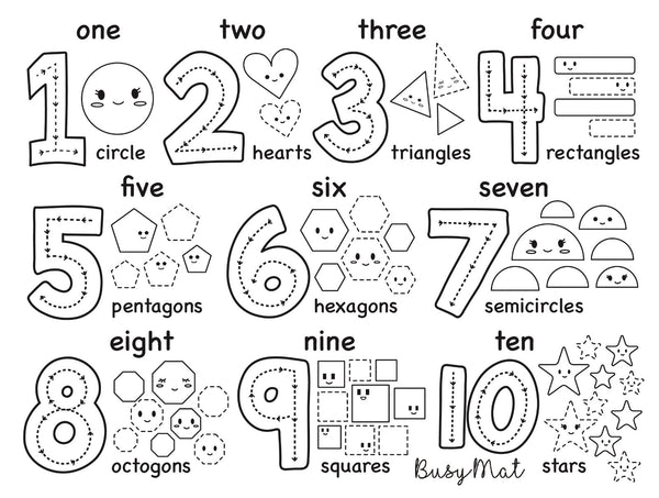 Busy Mat Travel Mat: Count & Shapes