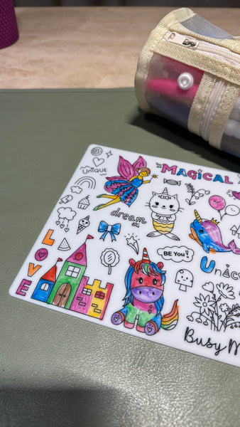 Busy Mat Travel Mat: Unicorn Dreams
