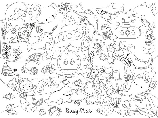Busy Mat Premium Series - Under the Sea Mermaid Lagoon