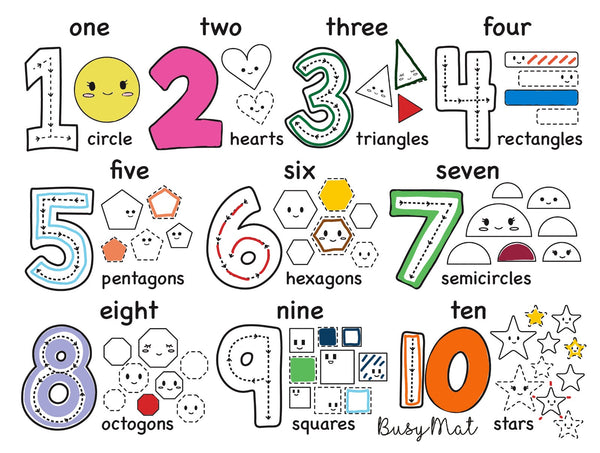 Busy Mat Travel Mat: Count & Shapes