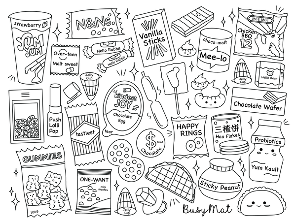 Busy Mat Travel Mat: ChildHood Snacks