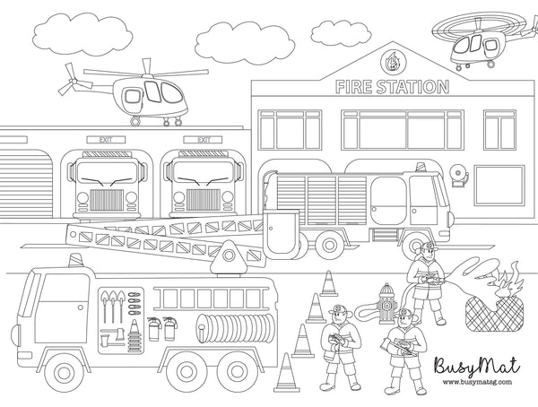 Busy Mat Travel Series: Fire Fighter