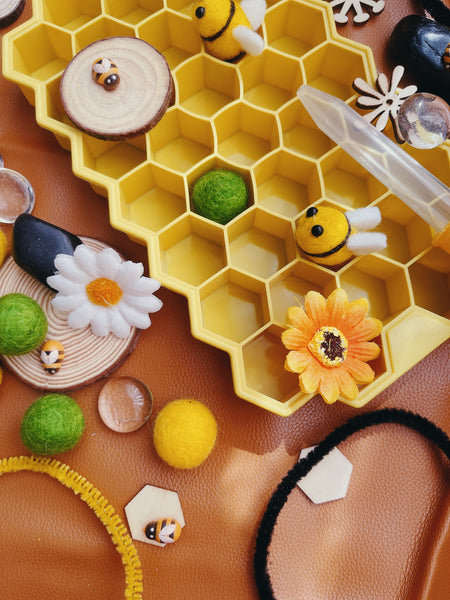 Honey, Bees & Flowers #SmallWorldPlay