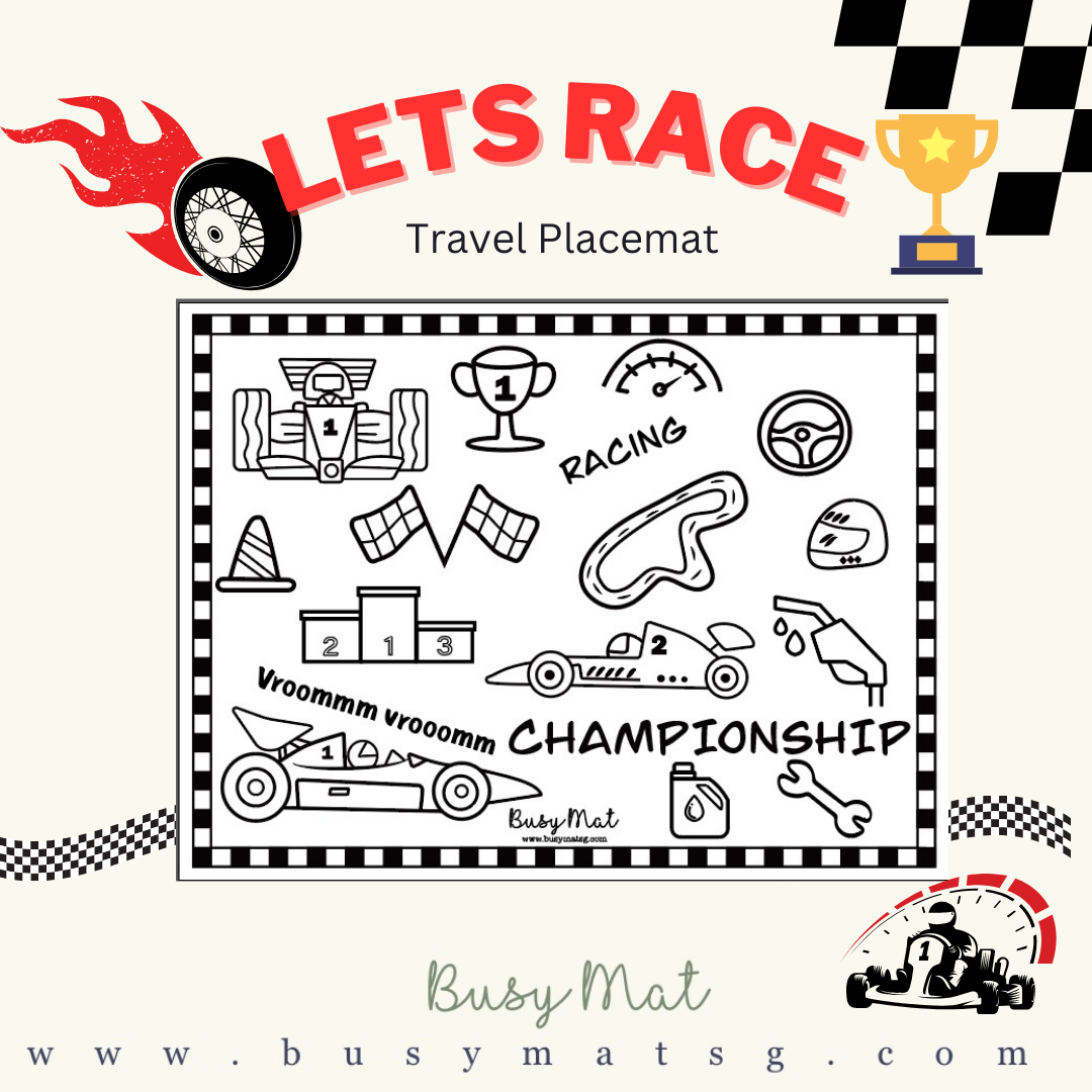 Busy Mat Travel Series: Let's Race