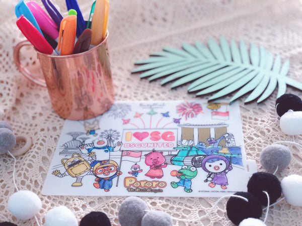 Busy Mat Premium Pororo Collaboration Series: Pororo Loves Singapore