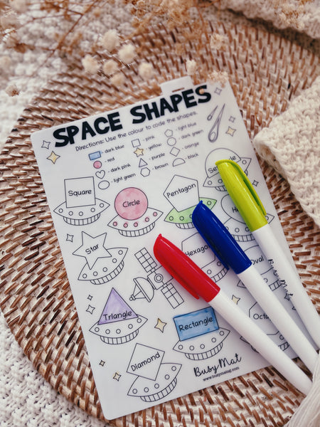 Busy Mat Travel Series: Space Shapes
