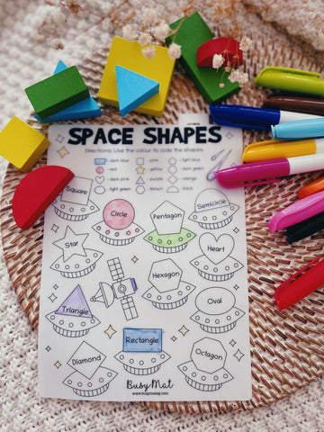 Busy Mat Travel Series: Space Shapes