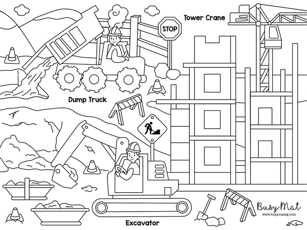 Busy Mat Travel Series: Construction Site