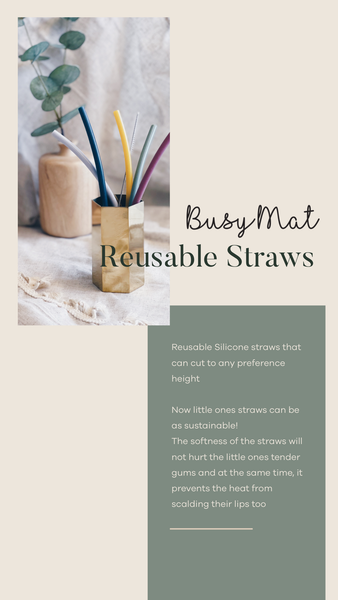 Reusable Silicone Straws