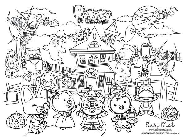Busy Mat Premium Pororo Collaboration Series: Spooky Tales