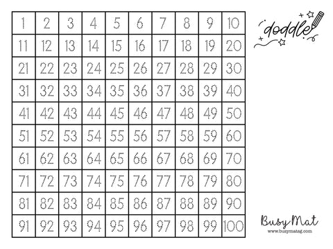 Busy Mat Premium Series: 100 Squares