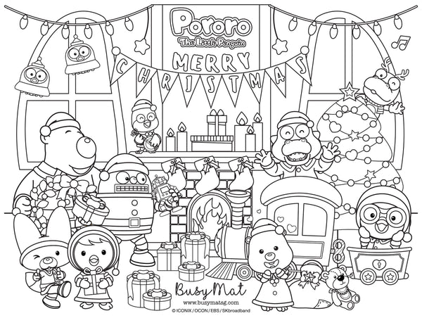 Busy Mat Premium Pororo Collaboration Series: Christmas at Home 🎄