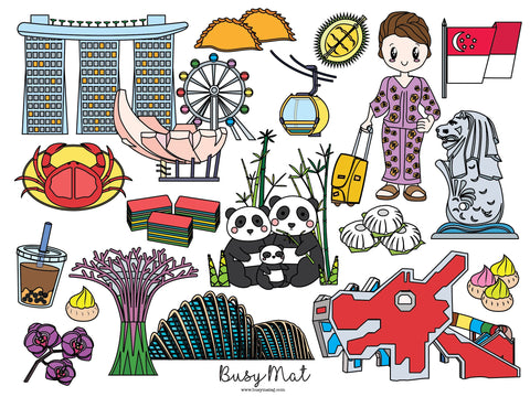 Busy Mat Travel Series: Our Nation Singapore