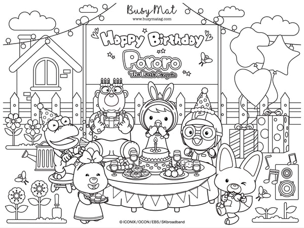 Busy Mat Premium Pororo Collaboration Series: Pororo Celebrates