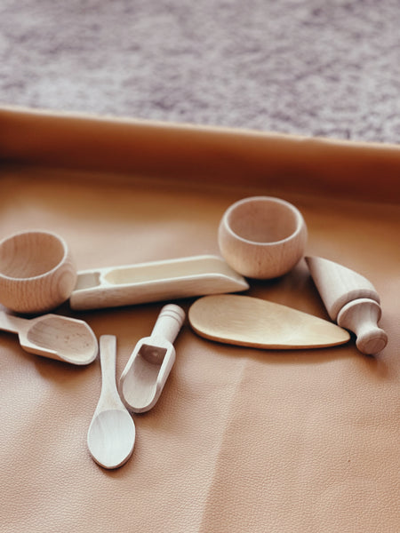 Wooden Scoops and Bowls