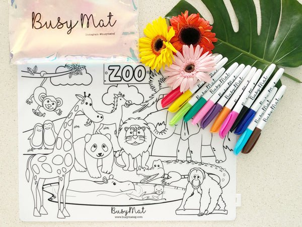 Busy Mat Premium Series: Zoo Animals