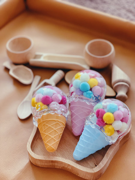 Ice Cream Cone 🍦Pom Poms